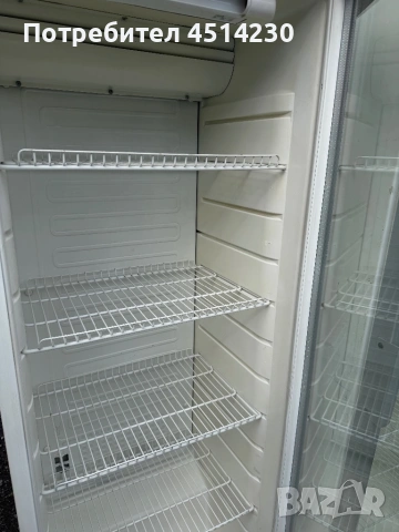 Хладилна витрина с една стъклена врата – 165×60 см, отлично състояние, снимка 3 - Витрини - 53751044