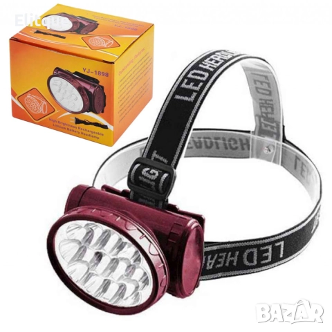 FL50 Акумулаторен прожектор челник фенер за глава 13 Led диода YJ-1898