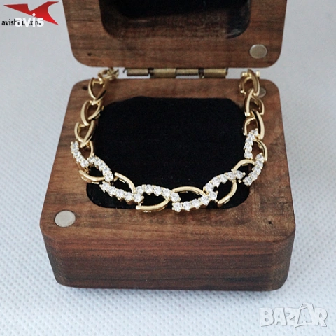 Гривна с 14К златно покритие 234850, снимка 2 - Гривни - 53389628