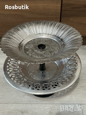 Старинна съветска фруктиера , снимка 2 - Прибори за хранене, готвене и сервиране - 53399592