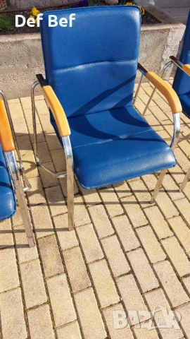 Комплект 4 офис стола + 1 подарък, снимка 5 - Столове за офис - 54118080