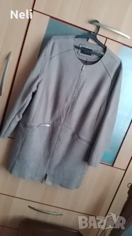 Дамско пролетно палто от велур, без хастар, без забележки , снимка 5 - Палта, манта - 50218955