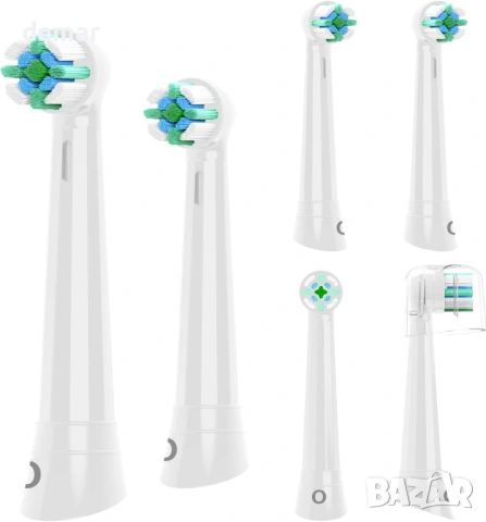 Глави за електрическа четка за зъби Oral-B iO серия 2/3/4/5/6/7/8/9/10, 6 броя, бели