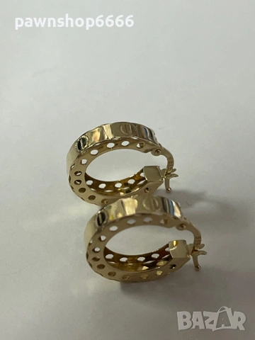 Златни обеци 14 карата 2,62 грама , снимка 2 - Обеци - 54162804