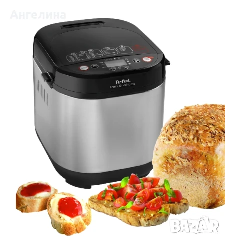 Хлебопекарна, Tefal PF240E38, Pain Plaisir, Breadmaker, 500/750/1 kg, 20 programs, black/Inox, 720W,, снимка 7 - Хлебопекарни - 51243798