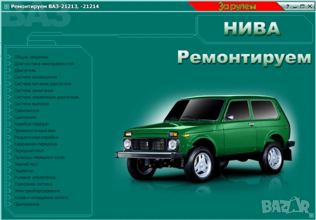 Ръководство за ремонт на Лада Нива 21213 и 21214 на CD