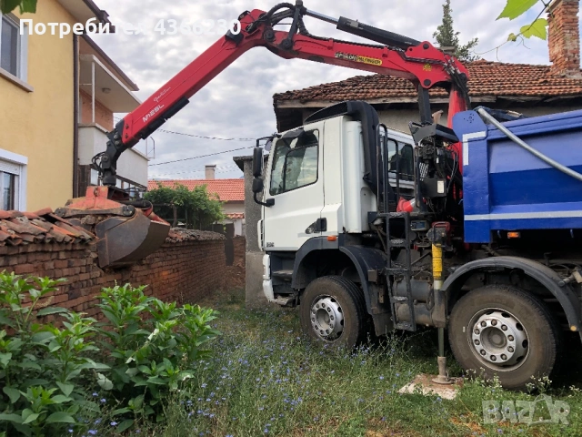 Услуги камион самосвал с кран и щипка, снимка 3 - Транспортни услуги - 53877861