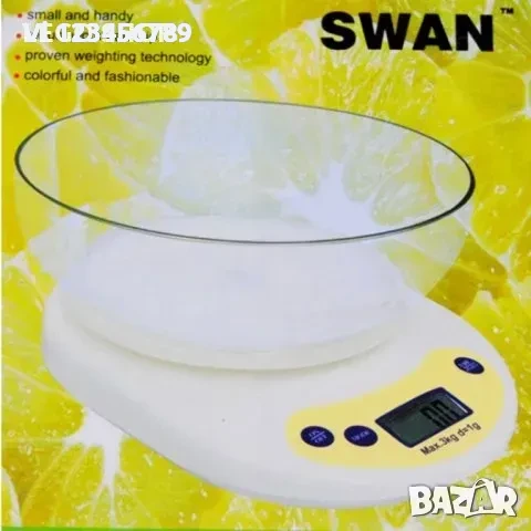 Електронна кухненска везна до 5 кг. с прозрачна купа