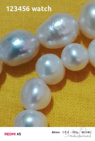 Старо колие от естествени перли, снимка 7 - Колиета, медальони, синджири - 53696176