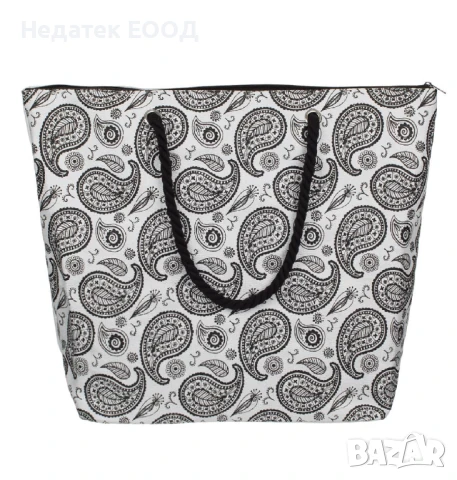 Плажна чанта, Черен, 55x15x42см. 