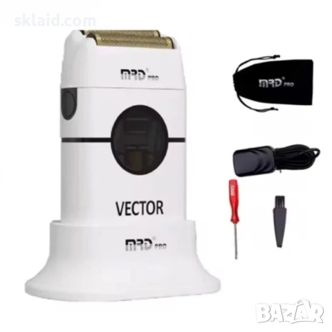 MRD Vector – Бял шейвър, снимка 3 - Електрически самобръсначки - 53856766