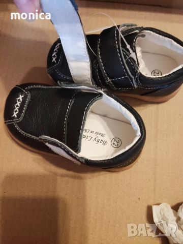 Детски обувки естествена кожа 22 номер тъмно сини за момче нови, снимка 6 - Детски обувки - 45116888