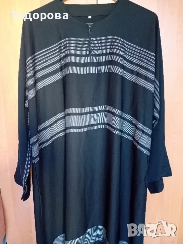 Ефирна дълга дамска рокля- голям размер, снимка 4 - Рокли - 54278121