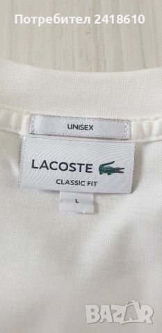 Lacoste Cotton Classic Fit  Unisex Size L НОВО! ОРИГИНАЛНА Унисекс Тениска!, снимка 9 - Тениски - 54192594