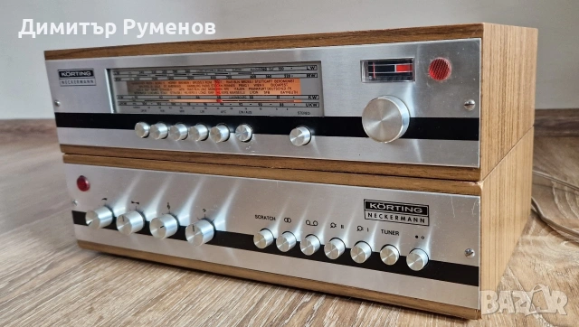 Сет усилвател с тунер Korting Neckermann, снимка 3 - Ресийвъри, усилватели, смесителни пултове - 54075656