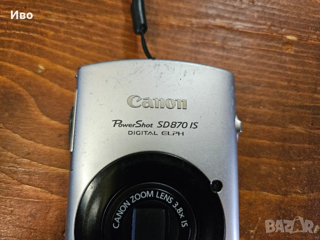 Цифров фотоапарат Canon SD870 IS Добър външен вид, работи добре. Лека забележка на екрана., снимка 8 - Фотоапарати - 52128389