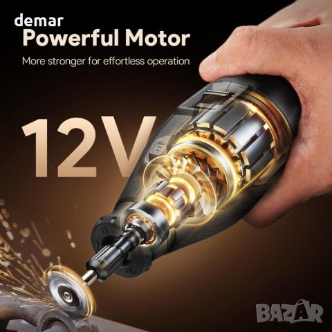 DEPSTECH 12V акумулаторен въртящ се инструмент, 5000-35000RPM, 2.5Ah, снимка 2 - Други инструменти - 46782056