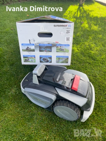 АКУМ. КОСАЧКА РОБОТ SUNSEEKER + ГАРАЖ, снимка 4 - Градинска техника - 52613972
