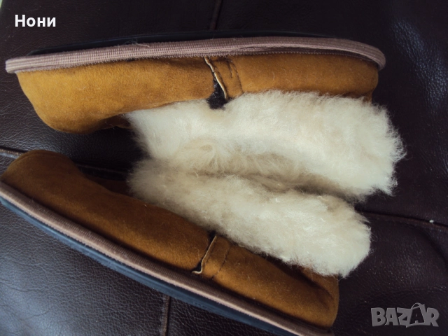 Детски пантофки от естествена кожа номер 32/33, снимка 2 - Детски сандали и чехли - 51779313