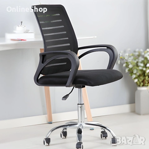 ПРОМО!!! Въртящ се офис стол - регулируема височина, снимка 18 - Столове - 53624524