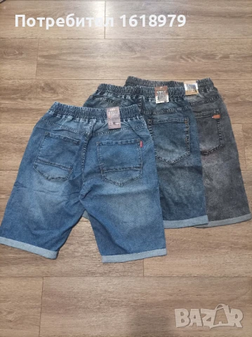 Дънкови бермуди на ластик, снимка 2 - Къси панталони - 50667890