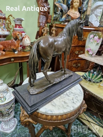 Страхотна антикварна авторска френска бронзова фигура статуетка скулптура , снимка 5 - Антикварни и старинни предмети - 50644442