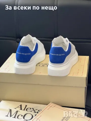 Alexander McQueen Дамски Бели Маратонки👟Дамски Спортни Обувки Александър Макуин Код E375, снимка 3 - Маратонки - 50422336