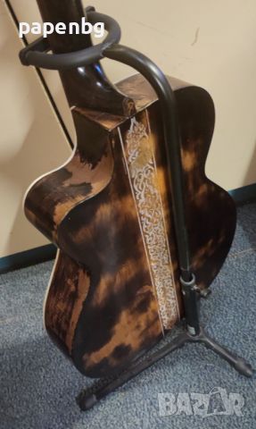 Акустична стара българска китара Джибсон - реставрирана и стилизирана., снимка 4 - Китари - 43231337