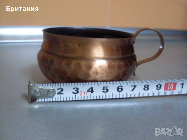 Медна "бакърена" чашка., снимка 5 - Декорация за дома - 52939265