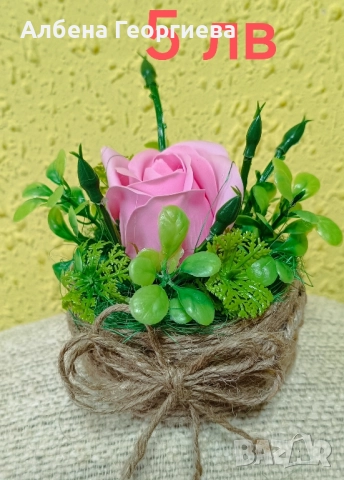 сапунени рози, снимка 3 - Декорация за дома - 52013181