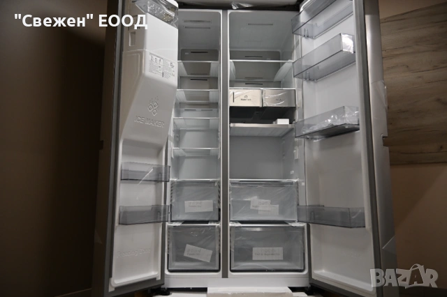 Хладилник Side by Side HISENSE RS818N4TIE Total No-Frost, Metal Tech Cooling, снимка 6 - Хладилници - 53325001