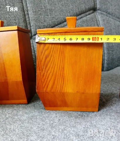 Дървени буркани за подправки , снимка 5 - Аксесоари за кухня - 49701126