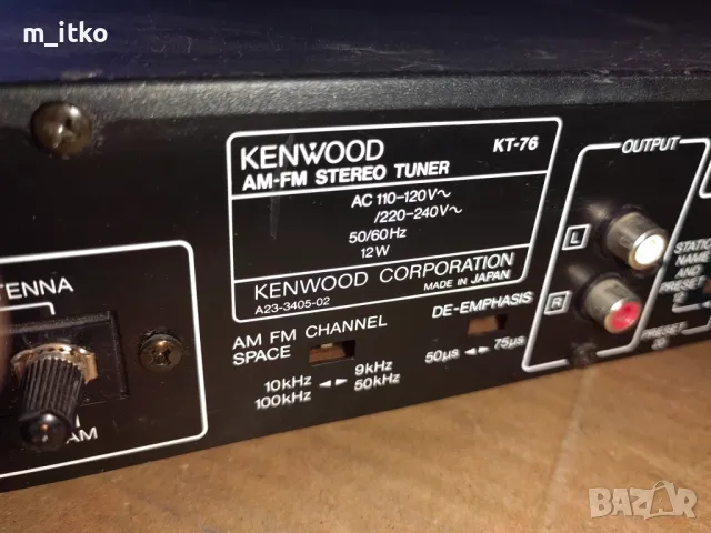 Kenwood KT-76/тунер , снимка 8 - Радиокасетофони, транзистори - 49387879