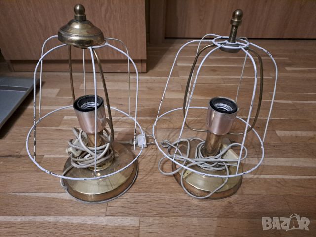 Стари месингови лампи, снимка 1 - Антикварни и старинни предмети - 46407601