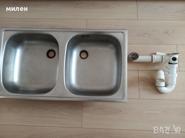 продавам двойна кухненска мивка алпака , снимка 3 - Мивки - 53616077