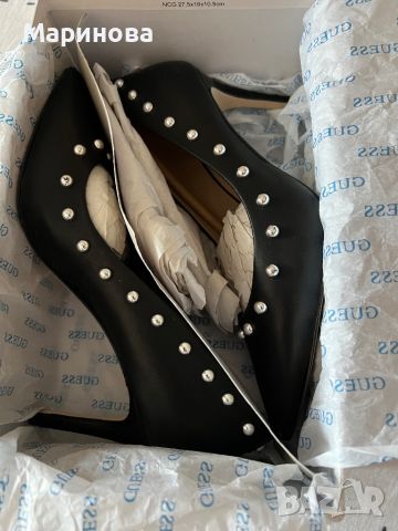 Естествена кожа обувки с ток размер 39 Guess , снимка 1 - Дамски обувки на ток - 45238283