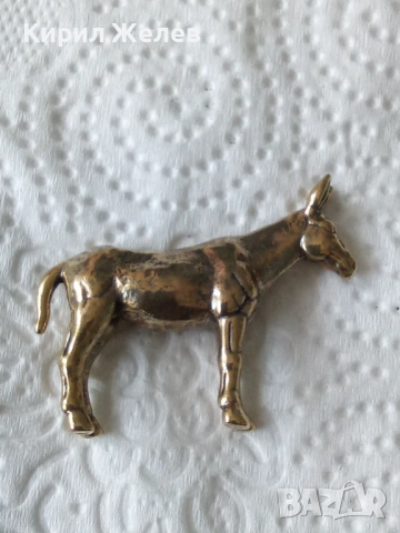 Малка бронзова фигурка на магаре 51711