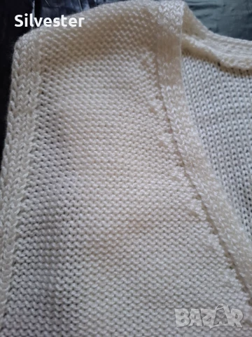 Дамско плетено елече на ресни, Чисто ново, размер XL , снимка 10 - Елеци - 50861857