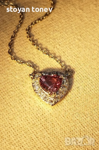 „Магично сърце“ – Ръчно изработено бижу с истинска магия в центъра!, снимка 2 - Колиета, медальони, синджири - 53775686