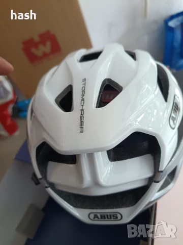 Каска ABUS StormChaser Road, лека и удобна велосипедна каска, размер L /59-61/, снимка 8 - Аксесоари за велосипеди - 50885041