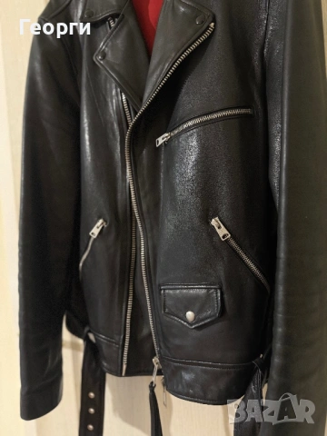 Кожено яке All Saints, размер М, естествена кожа, снимка 4 - Якета - 54246599