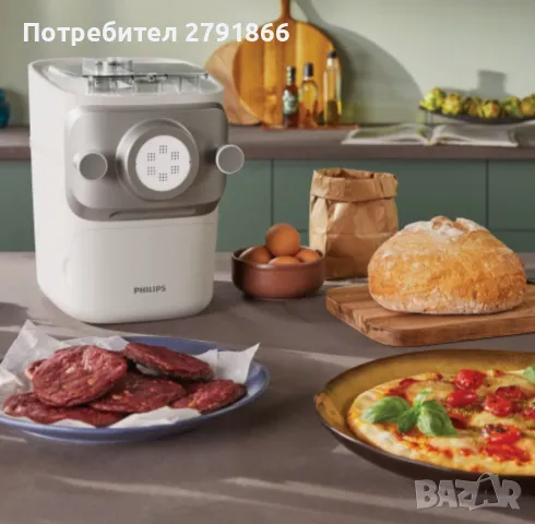 Philips Pasta Machine Series7000 HR2660/00 автоматична машина за паста, снимка 4 - Кухненски роботи - 47559305