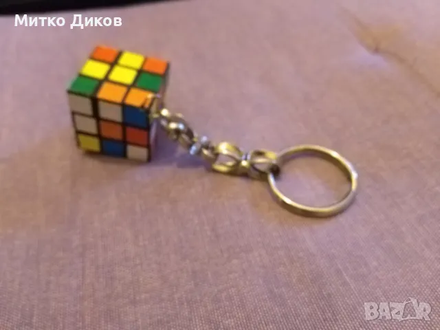 Ключодържател работещ Куб на Рубик