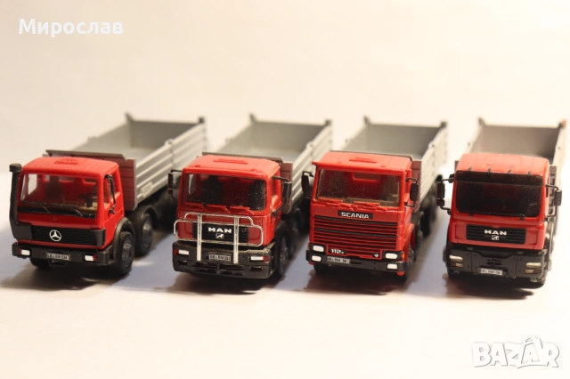 HERPA H0 1/87 SCANIA ГОНДОЛА САМОСВАЛ КАМИОН МОДЕЛ, снимка 8 - Колекции - 53154770