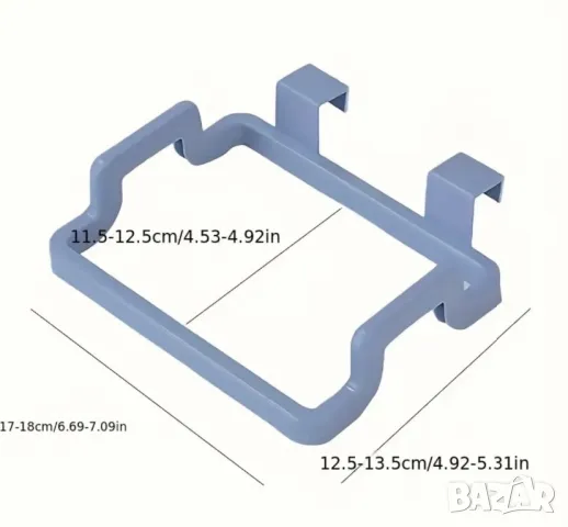 1бр. Контейнер за боклук над шкафа: Поставка за държач за пластмасови торби за многократна употреба , снимка 5 - Други - 47054060