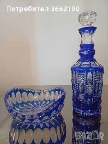 Кристални фруктиера и гарафа