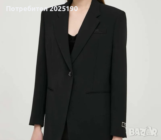 Дамско черно сако Н&М , снимка 1 - Сака - 45071226