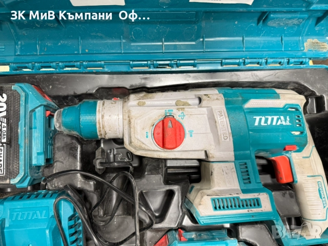 Акумулаторен перфоратор Total Industrial 20V, снимка 3 - Други инструменти - 52989992