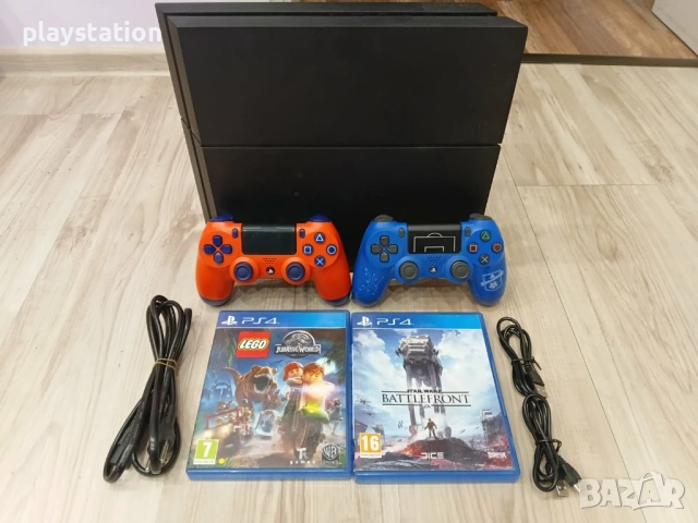 Playstation 4 с два нови контролера и игра, снимка 2 - PlayStation конзоли - 51929821