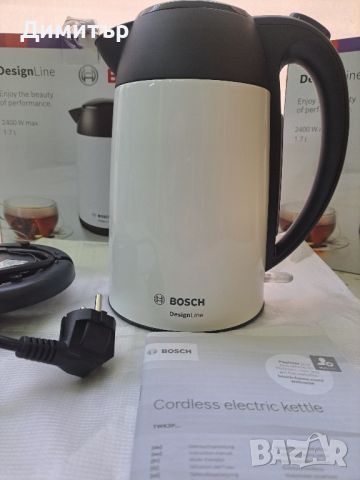 Bosch DesignLine Термо Кана  1.7л,2400W., снимка 9 - Кани - 45741003